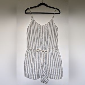 Lou & Grey Striped Jumpsuit in Blue and White